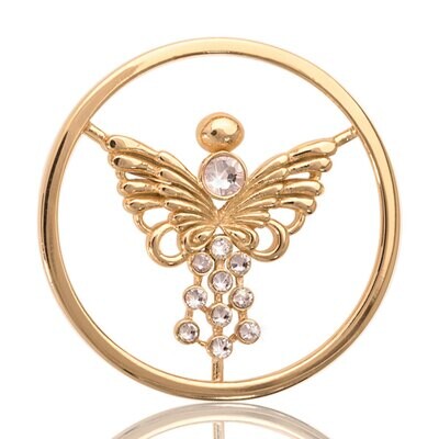 Nikki Lissoni Fragile Life Gold Plated 33mm Coin C1014GM, MPN: C1014GM, 8718627460429