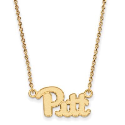 University of Pittsburgh Small Pendant with Chain Necklace 14k Yellow Gold 4Y009UPI-18, MPN: 4Y009U…