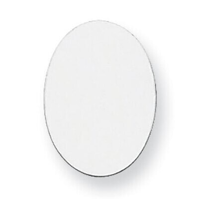 Oval Stamping Sterling Silver Rhodium-plated SS1084, MPN: SS1084,