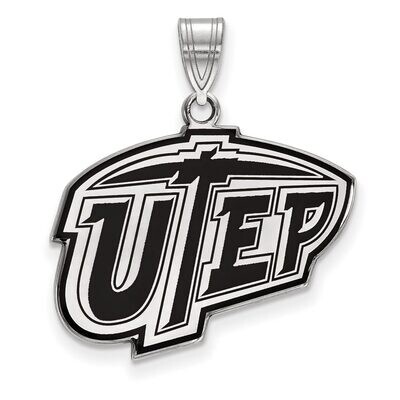 The University of Texas at El Paso Large Enamel Pendant Sterling Silver SS010UTE, MPN: SS010UTE, 88…