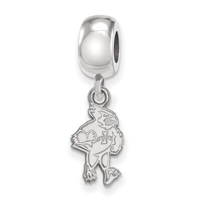 Iowa State University Bead Charm Small Dangle Sterling Silver SS028IAS, MPN: SS028IAS, 886774686462