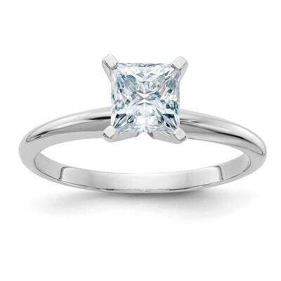 1ct. D E F Pure Light Princess Moissanite Solitaire Ring 14k White Gold WGSH13P-12MP-9, MPN: WGSH13…