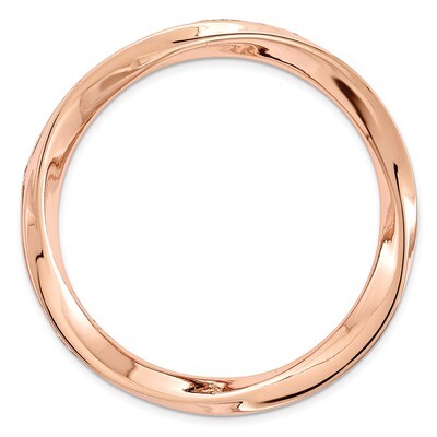 Large Polished Chain Slide Sterling Silver Rose-tone QSK1778, MPN: QSK1778, 886774729121