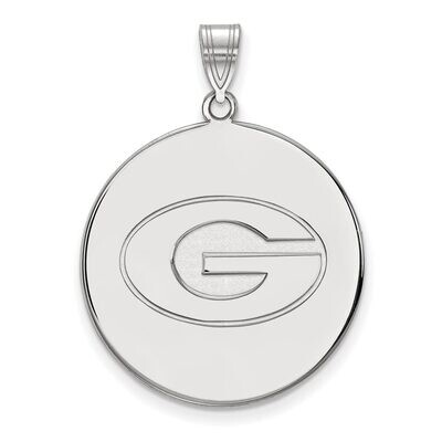 University of Georgia Extra Large Disc Pendant Sterling Silver SS078UGA, MPN: SS078UGA, 886774707129