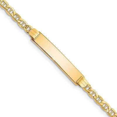 Semi-Solid Anchor Link ID Bracelet 14k Gold DCID105-8, MPN: DCID105-8, 883957574240