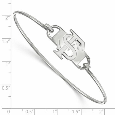 Florida State University Small Center Wire Bangle - Sterling Silver SS022FSU-8, MPN: SS022FSU-8, 88…