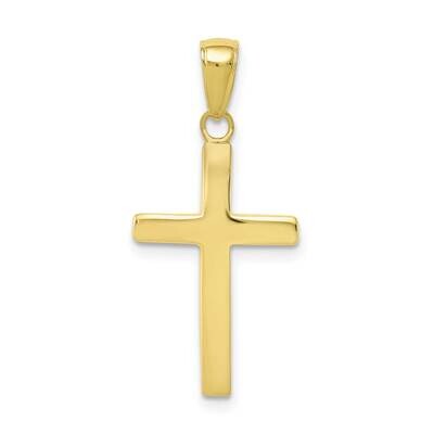 Cross Pendant 10k Gold Polished 10XR564, MPN: 10XR564, 63721816275