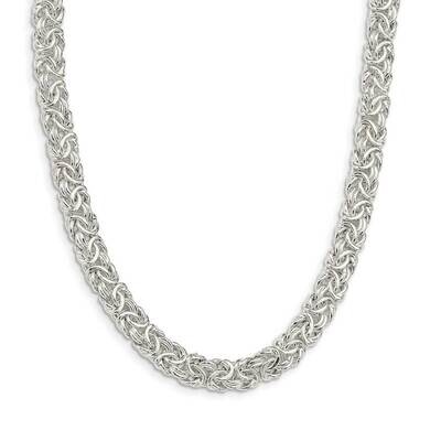 Byzantine Link Necklace Sterling Silver Polished QG5596-20, MPN: QG5596-20, 191101769801