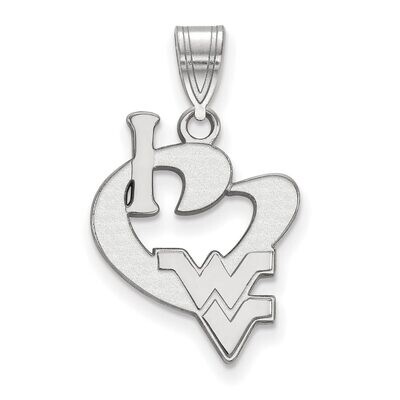 West Virginia University Large I love Logo Pendant Sterling Silver SS020WVU, MPN: SS020WVU, 8867747…