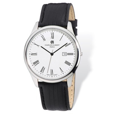 Charles Hubert Stainless Leather Band 43mm Watch Men&#39;s XWA4852, MPN: XWA4852, 848870006834