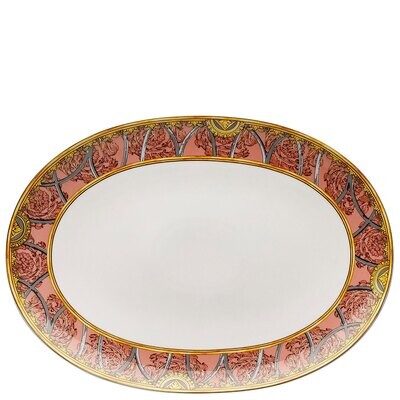 Versace La Scala del Palazzo Rosa Platter 15 Inch, MPN: 19335-403665-12738, 790955080928