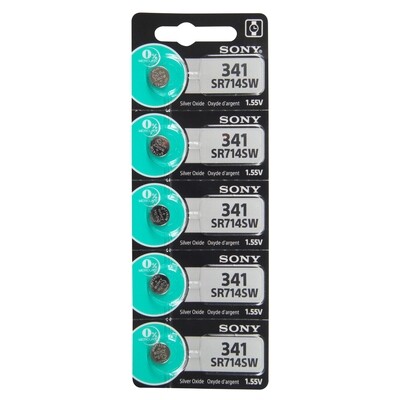 Type 341 SONY Watch Battery Tear Strip Pack of 5 SWB341, MPN: SWB341, 8562020061