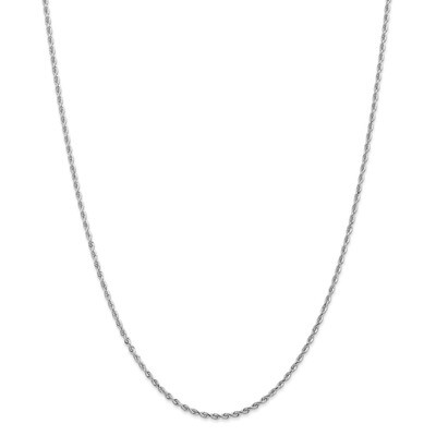 10 Inch 2.00mm Diamond -cut Quadruple Rope Chain 10k White Gold 10WQT016-10, MPN: 10WQT016-10, 1911…