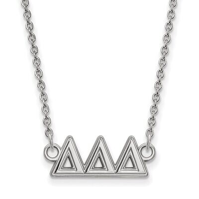 Delta Delta Delta Medium Pendant with 18 Inch Chain Sterling Silver SS007DDD-18, MPN: SS007DDD-18, …