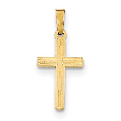 Polished Cross Latin Pendant 14k Gold XR1417, MPN: XR1417, 191101365713
