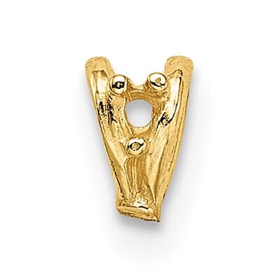Casted Diamond Accent Bail 14k Yellow Gold YG1581, MPN: YG1581,
