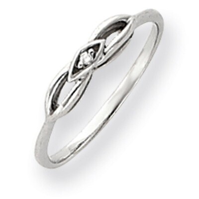 Polished Diamond ring 14k White Gold Y4259AA, MPN: Y4259AA, 191101198007