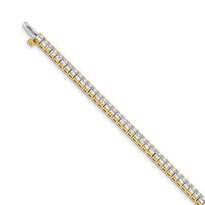 2.25mm Princess 5Ct Diamond Tennis Bracelet 14k Gold X10023AA, MPN: X10023AA, 883957046211