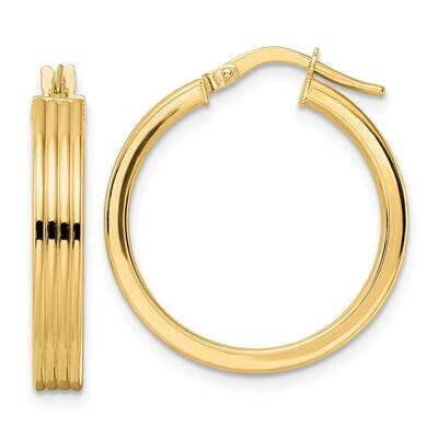 Textured Hoop Earring 14k Gold Polished TF2025, MPN: TF2025, 883957987446