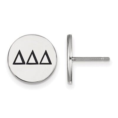 Delta Delta Delta Enameled Post Earrings Sterling Silver SS033DDD, MPN: SS033DDD, 886774606613