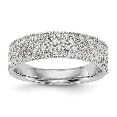 Micro Pave Diamond Band 14k White Gold RM3250B-058-WAA, MPN: RM3250B-058-WAA, RM3250B-058-WAA_HOM