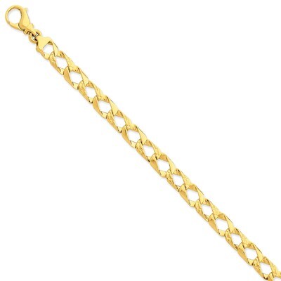 8.65mm Polished Fancy Link Chain 7 Inch 14k Gold LK393-7, MPN: LK393-7, 191101651182
