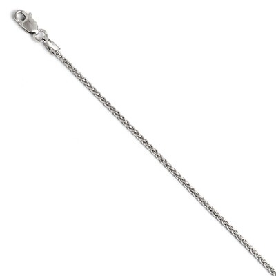 Leslie&#39;s 1.5mm Wheat Chain 20 Inch - 14k White Gold HB-1534-20, MPN: 1534-20, 886774544571