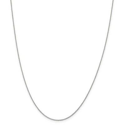 1mm Open Elongated Link Curb Chain 22 Inch Sterling Silver QPE42-22, MPN: QPE42-22,