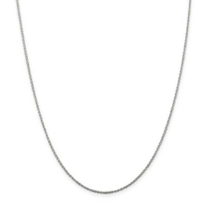 1.3mm Loose Rope Chain 14 Inch Sterling Silver Rhodium-Plated QFC67R-14, MPN: QFC67R-14, 1911017843…