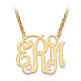 Monogram Plate with Chain 10k Gold Laser Polished 10XNA534Y, MPN: 10XNA534Y, 886774579702