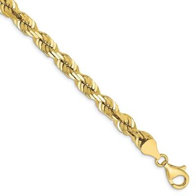 6.5mm Diamond-Cut Rope Chain 8 Inch 10k Gold 10K045-8, MPN: 10K045-8, 191101567469