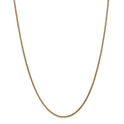Leslie&#39;s 1.8mm Solid Diamond-cut Spiga Chain 18 Inch 14k Gold HB-7238-18, MPN: 7238-18, 191101848735