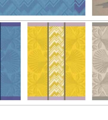 Le Jacquard Francais Coquillages Yellow Tea Towel 24 x 31 Inch 27514 Set of 4, MPN: 27514, 36602692…