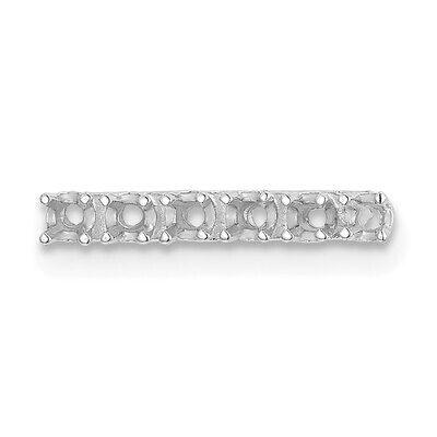 12.3 x 1.6mm Strip Setting 14k White Gold WG318, MPN: WG318,