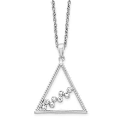 White Ice .03Ct. Diamond Necklace Sterling Silver QW491-18, MPN: QW491-18, 191101479328