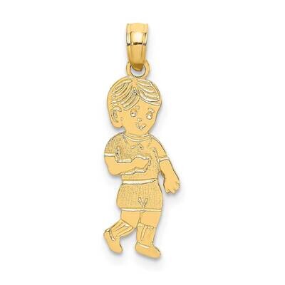 Little Boy Walking Charm 14k Gold K8934, MPN: K8934, 637218031153