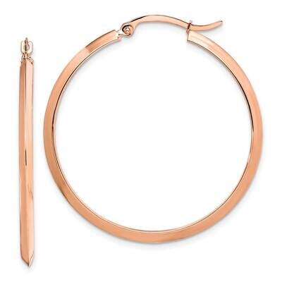 Hoop Earrings 14k Rose Gold Polished TF1632R, MPN: TF1632R, 883957995274