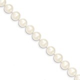 28 Inch 9-10mm White Near Round Fresh Water Cultured Pearl Necklace 14k Gold WPN090-28, MPN: WPN090…