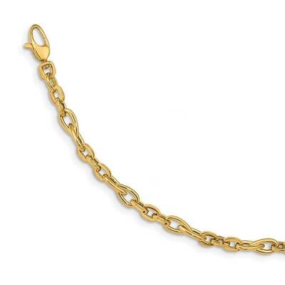 7.5in Polished Fancy Link Bracelet 14k Gold SF2604-7.5, MPN: SF2604-7.5, 191101983306