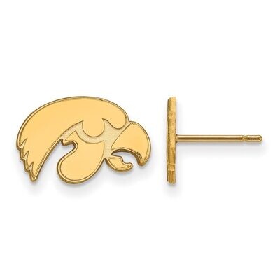 University of Iowa x-Small Post Earring Gold-plated Silver GP008UIA, MPN: GP008UIA, 886774908113
