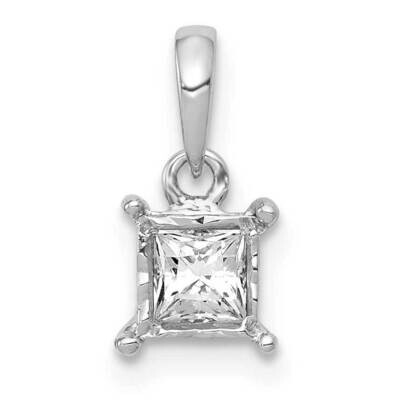 1/5Ct. Diamond Square Pendant 14k White Gold PM4761-020-WA, MPN: PM4761-020-WA, 883957299211