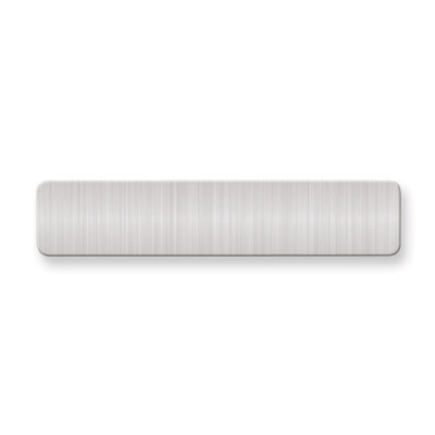 1/2 x 2 3/8 Satin Aluminum Plates-Sets of 6  GL6673-SA, MPN: GL6673-SA,