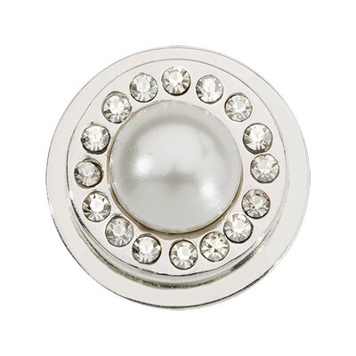 Nikki Lissoni Silver-Plated White Pearl Coin That Fits S Rings RC2040S, MPN: RC2040S, 8719075301739