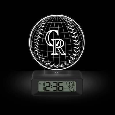 Game Time Colorado Rockies LED 3D Illusion Alarm Clock GM25316-COL, MPN: GM25316-COL, 81006814069