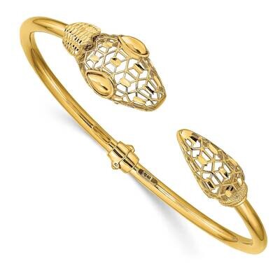 Leslie&#39;s Snake Hinged Bangle 14k Gold Polished HB-LF1353, MPN: LF1353, 191101743436