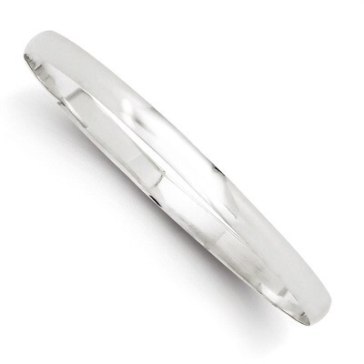4.5mm Solid Polished Plain Slip-On Bangle Bracelet Sterling Silver QB238, MPN: QB238, 883957903415