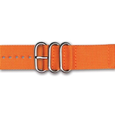 24mm 2-Piece Orange Ballistic Nylon Watch Band  BA393-24, MPN: BA393-24,