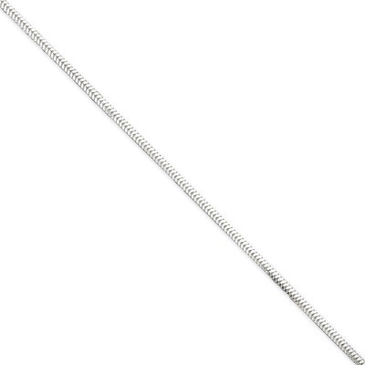 18 Inch 2.5mm Diamond-cut Snake Chain Sterling Silver QFS4-18, MPN: QFS4-18, 883957945682