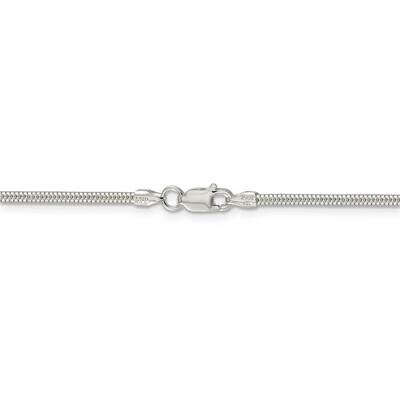 30 Inch 2mm Round Snake Chain Sterling Silver QSNL060-30, MPN: QSNL060-30, 886774117997