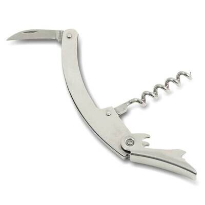 Stainless Steel Bar Tool with Corkscrew, Bottle Opener and Foil Cutter GM21595, MPN: GM21595, 79714…